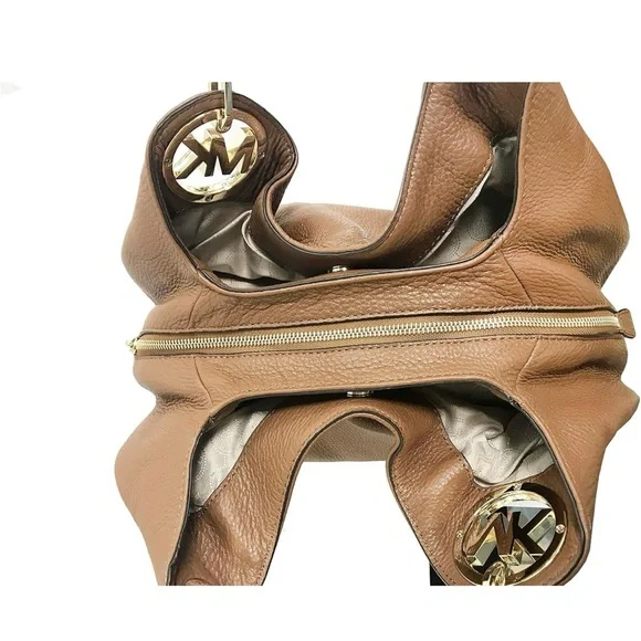 Michael Kors Tan Leather Shoulder Bag - Picture 4 of 6